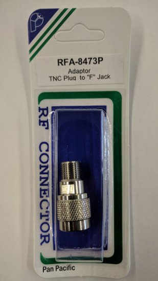 F Jack to TNC Plug Adapter