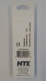 2.5 Amp (GDA) Ceramic Fuse (5Pk) Fast Acting 5x20mm