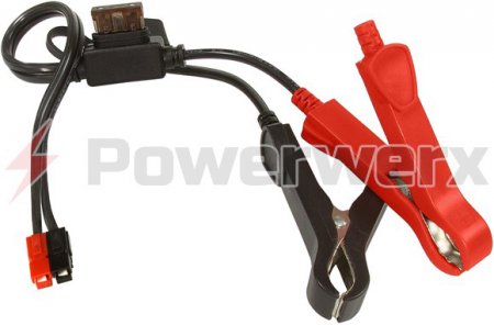 Alligator Clips with ATC fuse to Powerpole Connector