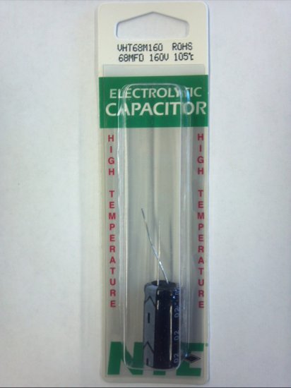 68uf 160V 105°C Radial Lead Electrolytic Capacitor