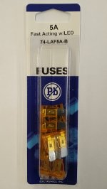 5 Amp Tan (ATC) Lighted Blade Fuse 32V (5Pk) Fast Acting
