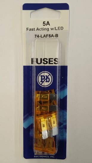 5 Amp Tan (ATC) Lighted Blade Fuse 32V (5Pk) Fast Acting