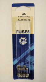 4 Amp (2AG) Fuse (5Pk) Fast Acting 4.5x15mm