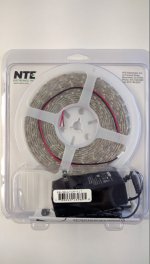 Flexible LED Strip Kit Warm White 16.4Ft IP65 300 w/Power Supply