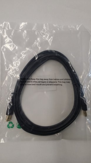 10Ft Black USB 2.0 A Male to A Male 28/24AWG Cable (Gold)