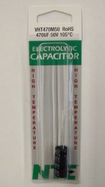 470uf 50V 105°C Radial Lead Electrolytic Capacitor