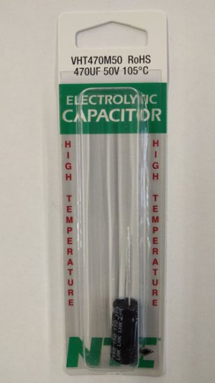 470uf 50V 105°C Radial Lead Electrolytic Capacitor