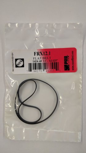 FRX12.1 Flat Rubber Belt 12.1" IC, .118" CS, .031" Wall Thicknes