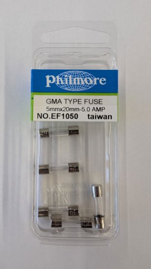 5 Amp (GMA) Glass Fuse (5Pk) Fast Acting 5x20mm