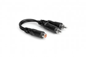 6" Y Cable RCAF to Dual RCA