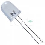 10mm Super Bright Light Green LED 3500mcd (2Pk) Clear Lens