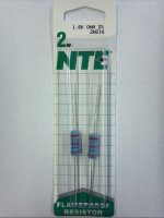 1.6K Ohm 2 Watt Metal Oxide Film Resistor (2Pk) 2% Tolerance