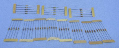 1/4W Carbon Film Resistor Kit: 47-1Meg 5ea of 11 Values 55Pk