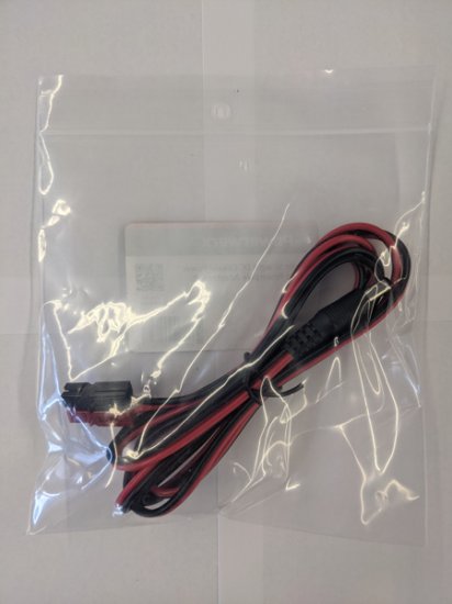 2.1mm Straight DC Coaxial Power Plug to Powerpole Adapter 6Ft