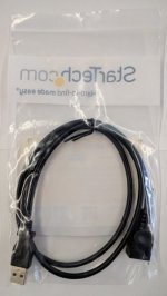 3Ft Black USB 2.0 Extension Cable A to A - M/F