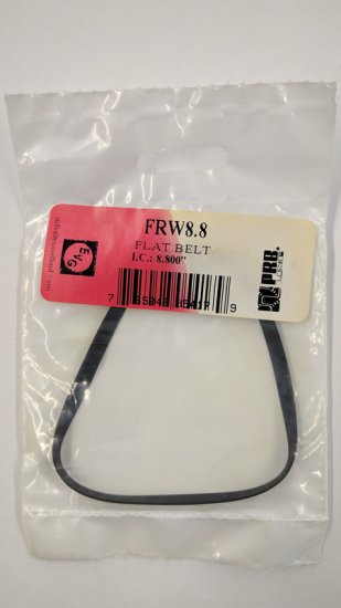 FRW8.8 Flat Rubber Belt 8.8\" IC, .185\" CS, .023\" Wall Thickness
