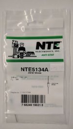 NTE5134A Zener Diode 19.0V 5W Axial Leaded