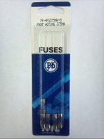 0.375 Amp (2AG) Fuse (5Pk) Fast Acting 4.5x15mm