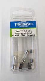 6 Amp (GMA) Glass Fuse (5Pk) Fast Acting 5x20mm