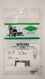 NTE269 T-PNP, Si, Darlington Power Amp (Compl to NTE268)