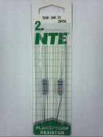560K Ohm 2 Watt Metal Oxide Film Resistor (2Pk) 2% Tolerance