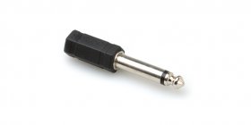Adaptor 3.5mm TRS to 1/4in TS