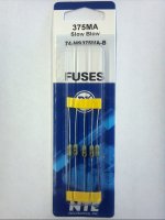 0.375A Slow Blow Pico/Micro Fuse (5Pk) 2.4x7mm