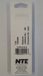 2.5 Amp (MDA) Ceramic Fuse (5Pk) Slow Blow 6x30mm