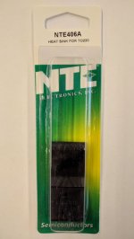 NTE406A Heat Sink for TO-220 Type Package (2Pk)