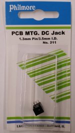 Size ? 3.5/1.3mm Coaxial DC Power Jack PC Mount