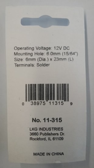 3mm Green LED in Recessed Chrome Bezel (12V)