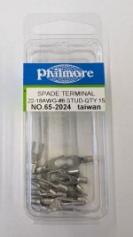 Fork/Spade Non-Insulated 22-18Awg #6 Stud (15Pk)