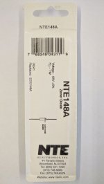 NTE148A Zener Diode (2Pk) 55V 1Watt