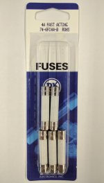 4 Amp (3AB) Ceramic Fuse (5Pk) Fast Acting 6x30mm