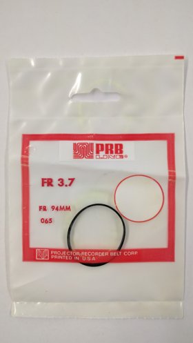 FR3.7 Flat Rubber Belt 3.7" IC, 0.10" CS, 0.034" Wall Thickness