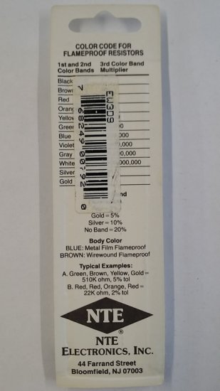 3.9 Ohm, 1/8W, 2% Metal Film Flameproof Resistor (6Pk)