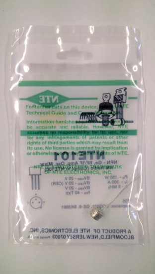 NTE101 NPN-GE, RF/IF Amp, Osc, Mixer, AM Radio (Compl to NTE100)