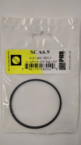 SCA6.9 Square Belt 6.9" IC, .074" CS, .074" Wall Thickness