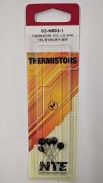 02-N503-1 Thermistor NTC 50K Ohm, Radial,B Value=4200 (5Pk)