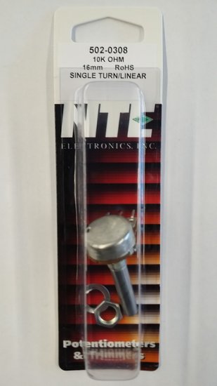 10K Linear Taper Pot 0.2W (16mm) Combo Lug 30mm Shaft