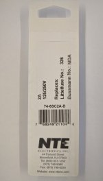 2 Amp (MDA) Ceramic Fuse (5Pk) Slow Blow 6x30mm