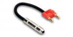 Speaker Adaptor Hosa 1/4in TS to Dual Banana Red 16Awg