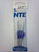 3.3K Ohm 1 Watt Metal Oxide Film Resistor (10Pk) 2% Tolerance