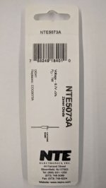 NTE5073A Zener Diode 8.7V 1W, DO-41/DO-15 (2Pk)