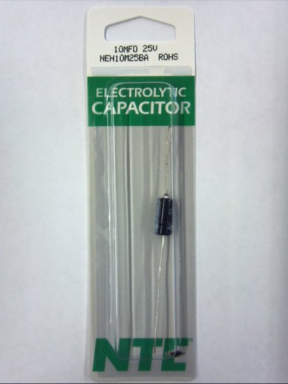 10uf 25V Axial Lead Electrolytic Capacitor