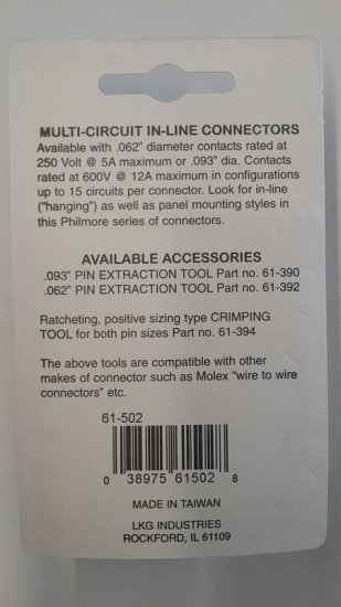 2 Pin Male/Female Pair 0.093" Pins 12A Mated Housings (Molex)
