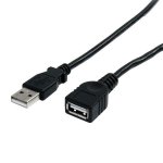 6Ft Black USB 2.0 Extension Cable A to A - M/F