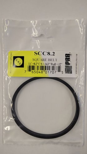 SCC8.2 Square Belt 8.2" IC, .163" CS, .12" Wall Thickness