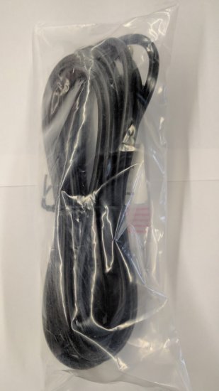 10Ft Black 18AWG AC Cord, NEMA 5-15P to IEC 60320 C5 Mouse Ears