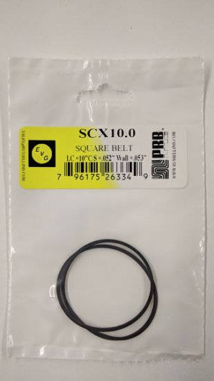 SCX10.0 Square Belt 10.0\" IC, .052\" CS, .053\" Wall Thickness